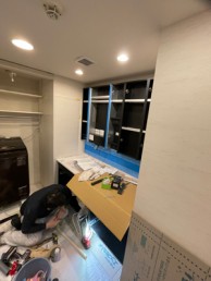 洗面室を気品のある優雅なホテルのような空間に　川崎市中原区A様邸